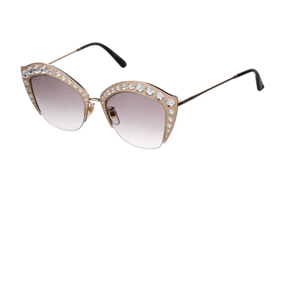 Gucci Embellished Cat Eye Sunglasses w/Case - Picture 2 of 4